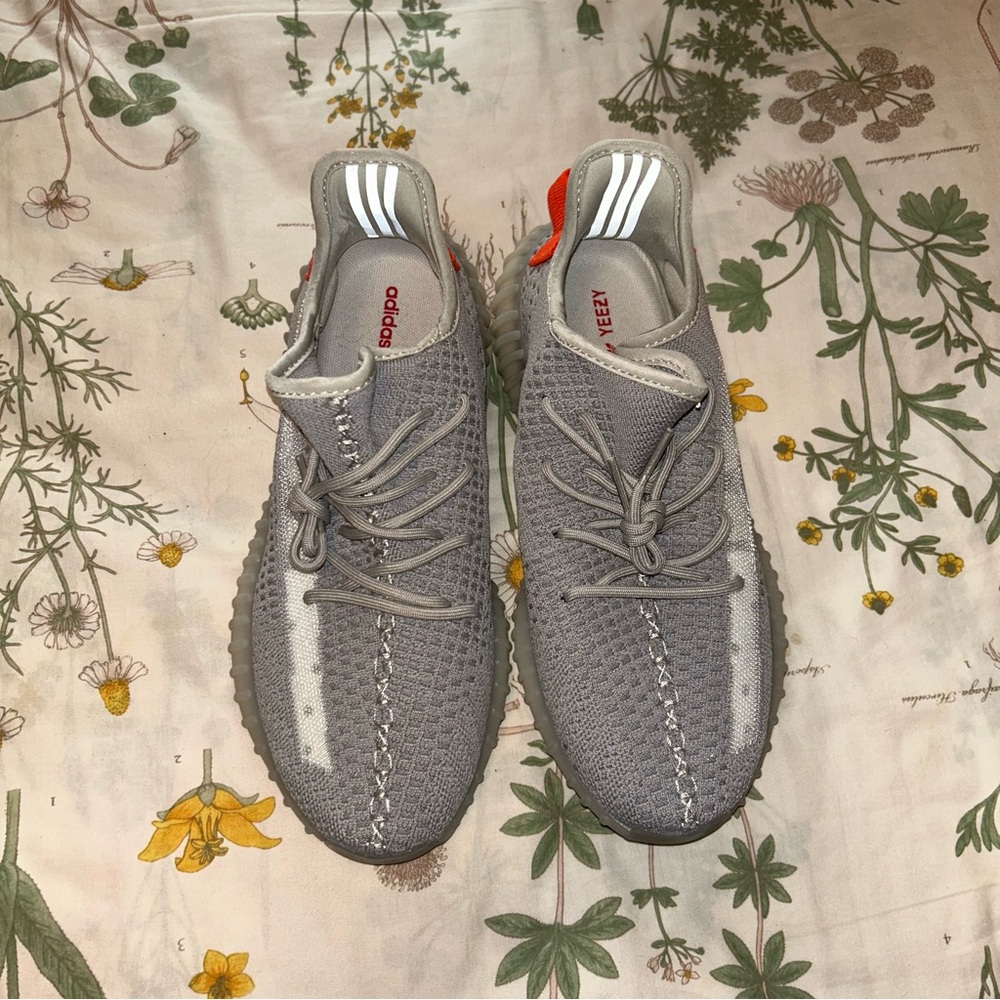 Yeezy Gray and Red Men's Shoes